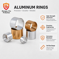 Anneau en aluminium professionnel pour tuyau d'incendie, 25 mm à 90 mm, embout de sertissage pour raccord de tuyau d'incendie, manchon d'accouplement, argent, or, OEM, ODM