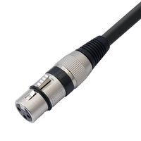 Câble audio plaqué or mâle 3 pôles 6,35 mm 1/4 TRS vers femelle XLR 3 broches pour moniteur, projecteur, mélangeur, DMX, haut-parleur, microphone