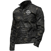 Venta al por mayor al aire libre Softshell chaqueta de camuflaje táctico impermeable personalizado