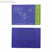 Carte de forme spéciale fourchette-couteau en carton C2S 300 g/m² avec impression 4 couleurs et pelliculage mat, découpe personnalisée pour billet d'événement
