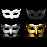 Masque de bal masqué élégant unisexe pour hommes et femmes, masque pour les yeux en PVC, accessoire de style classique pour fête d'Halloween