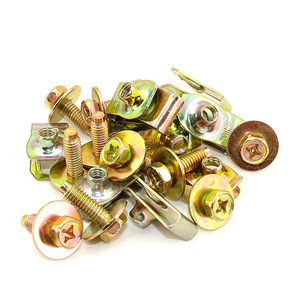 Boulons M6 avec rondelles et clips pour plaque de protection du capot moteur et doublure de pare-chocs, 178 pièces - Product Image 5