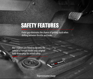 KIWI MASTER – <span class=keywords><strong>tapis</strong></span> de sol de <span class=keywords><strong>voiture</strong></span> TPE 3D, adapté pour ISUZU D-MAX DMAX Dual cabine MY 2012-2019 - Product Image 6