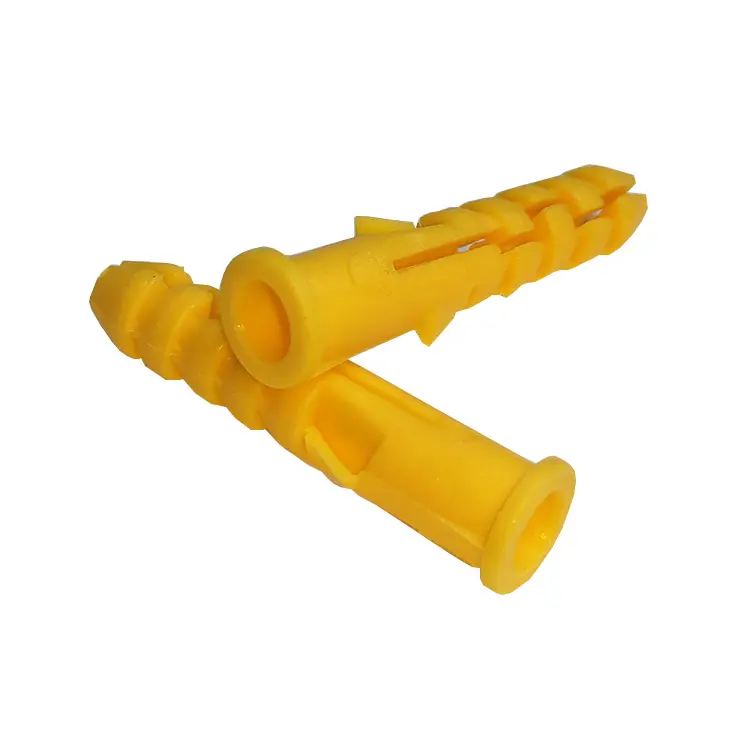 Parafuso croaker amarelo <span class=keywords><strong>pequeno</strong></span>, 6*30mm, âncora do parafuso, tubo de expansão, parafuso de plástico, âncora da parede