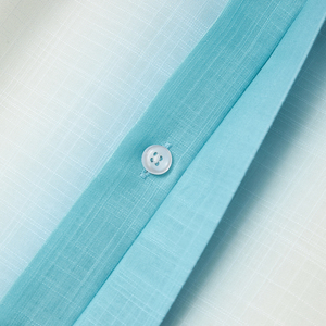 Camicia da spiaggia a maniche corte con colletto in fibra di poliestere 100% e stampa di <span class=keywords><strong>palme</strong></span> posizionate. - Product Image 6