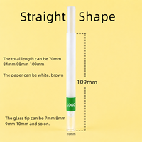 Cônes pré-roulés en papier personnalisés avec filtre en verre pour tabac – Accessoires de fumage – Cônes en papier préformés de forme droite