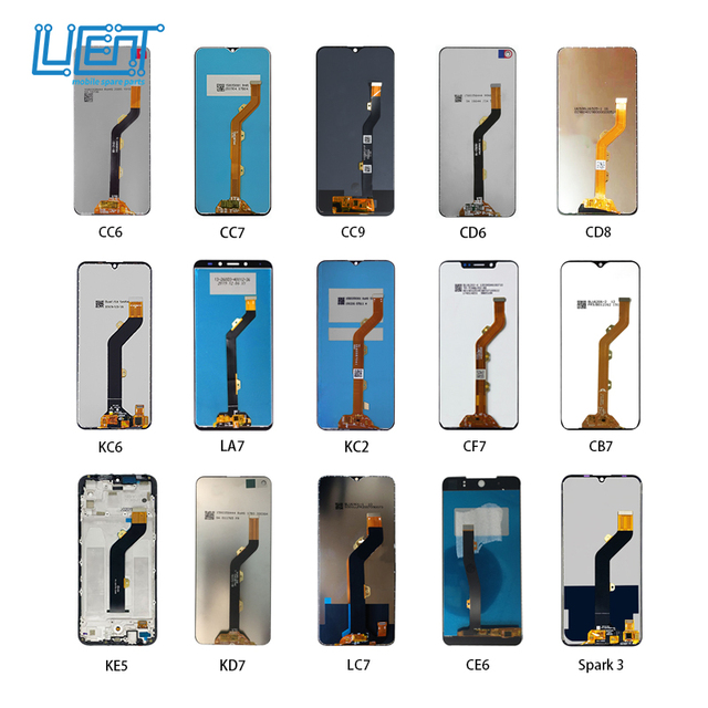 For Tecno Camon 15 16 17 Screen Wholesale Mobile LCD Touch Screen Assembly for Tecno Camon 10 Screen for Camon 12 air Lcd