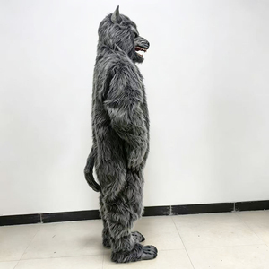 Disfraz de Lobo Realista de Fábrica Original, Traje de Hombre Lobo para Halloween, Disfraz de Mascota de Animal Salvaje con Máscara, Garras y Patas para Adultos - Product Image 3