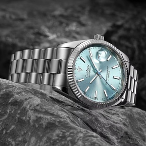CADISEN Nouvelle montre mécanique automatique pour homme en acier inoxydable de luxe avec luminescence C3, verre saphir antireflet, étanche 100M, complète - Product Image 2