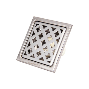 Phong Cách Hiện Đại Chống Mùi 4 Inch Thép Không Gỉ Lọc Tầng Bẫy Mô Hình Vuông Trọng Lượng Nhẹ Dễ Dàng Làm <span class=keywords><strong>S</strong></span>ạch Phòng Tắm Vòi Hoa Sen cống - Product Image 3