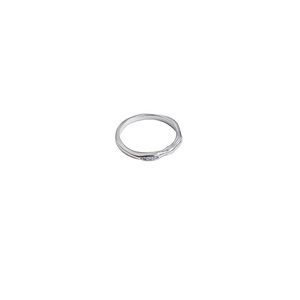 S925 Sterling <b>Silver</b> Geometric <b>Ring</b> Unisex <b>Plain</b> Wave Design Fashion Jewelry Gift - Product Image 5