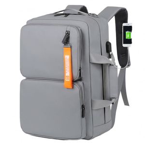 Large Capacity Custom Dual USB <b>Backpack</b> New Arrival Multi-Pocket Design for Travel School Waterproof Polyester Lining Oxford - Product Image 5
