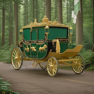 Voiture royale électrique de luxe à 4 roues pour mariage et tourisme, chariot de chevaux européen, 2025, Chine - Product Image 2