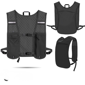 <b>Running</b> Phone Pouch Outdoor Hiking Vest Bag Cycling Chest Bag Lightweight Sports Storage <b>Backpack</b> <b>Water</b> Bottle Bag Oxford - Product Image 5