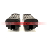 Reposapiés de Motocicleta de Doble Estilo, Agarres de Goma Universales para Modelo Específico, Juego de Cubiertas Antideslizantes para Pedales, Resistentes al Desgaste y a las Vibraciones