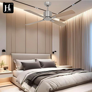 48 inch 52 inch 56 inch modern home silent decoration DC motor stainless steel 5-blade <b>remote</b> <b>control</b> Bldc <b>ceiling</b> fan - Product Image 5