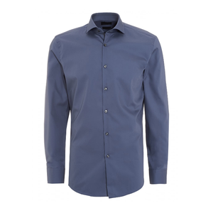 Service OEM 2023 nouveautés chemise en satin pour hommes grande taille 100% coton col rabattu à manches longues respirant bureau formel - Product Image 5