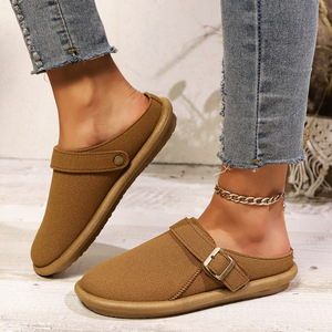 รองเท้าแตะแบบสวมครึ่งเท้าสไตล์ลำลองสำหรับผู้หญิงไซส์ใหญ่ คอลเลคชั่นฤดูใบไม้ผลิ 2025 รุ่นใหม่ สไตล์ยุโรปและอเมริกา 231 231 - Product Image 3