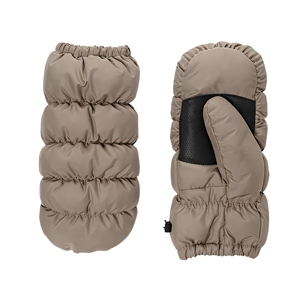 Manoplas Marrones de Invierno con Correa Negra, Guantes Térmicos para Exteriores, Estilo Casual, Largo hasta la Muñeca, Material de Poliéster y Algodón - Product Image 4