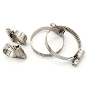 In Stock 10Pcs Metal 304 Steel Zinc Color Plated Single Ear <b>Hose</b> <b>Clamps</b> Kit 8-12Mm Sitai Brand Fasteners - Product Image 2