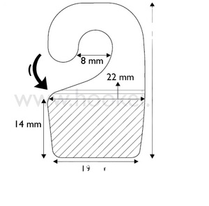 High Quality J <b>Hook</b> Hang Tab Hole Self <b>Adhesive</b> Hanging Tabs Heavy Duty Plastic Hang Tags <b>Hook</b> for Store Retail Display - Product Image 2