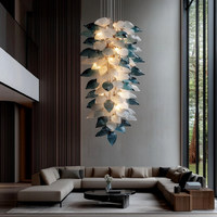 Luminaires en verre sur mesure pour hôtels, restaurants, salles de banquet, villas, chandeliers décoratifs, luminaires suspendus