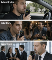 Airsense S1, Detector de Alcohol Portátil para Automóvil, Alta Precisión, Analizador de Alcohol Profesional, Reemplazable, OEM/ODM de Fábrica