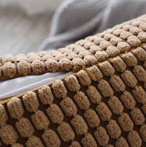 Housse de coussin en velours côtelé, coussin décoratif personnalisé avec impression personnalisée, pour le canapé, 18x18 unités - Product Image 4