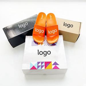 รองเท้าแตะยางผู้หญิงราคาถูกจากโรงงาน ฤดูร้อน 2023 รองรับโลโก้ของลูกค้า รองเท้าแตะพีวีซีแบบสไลด์สั่งทำพิเศษ พร้อมกล่อง สำหรับประเทศโคลอมเบีย - Product Image 4