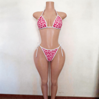 Nuevo Bikini de Lujo de 3 Piezas para Mujer 2026, Logotipo Metálico Personalizado, Sexy, Micro Mini, Spandex, Nylon, Ropa de Playa de Verano, OEM, ODM