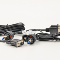 Cable de transmisión de datos de adaptador D-sub de 9 pines a tipo C para equipos de telecomunicaciones Cable gris Db
