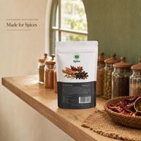 Sachet Doypack blanc pour marques d'épices, emballage de thé aux herbes et de café, sac Doypack personnalisé avec logo imprimé, emballage alimentaire de détail