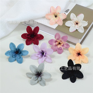 Flores de orquídea de seda artificial Dongchen Crafts para accesorios para el cabello y decoración del hogar - Product Image 4