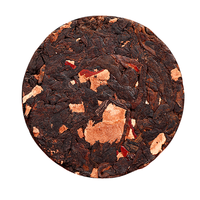 Thé Pu'er fermenté traditionnel du Yunnan au Reishi, en galette, 200g/boîte, doux, onctueux, mélange premium