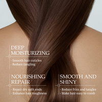 KORMESIC Marque Privée 500ml Huile d'Argan 10-en-1 Après-Shampoing Lissant et Brillant Renforce la Force Nourrissant à la Kératine Naturelle