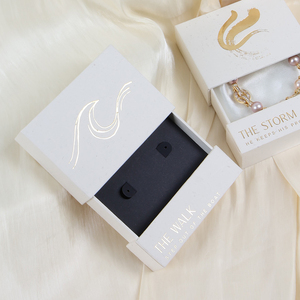 Custom Logo Gold Foil Stamping Jewelry Boxes with Personalised Design for Premium Display and Protection - Product Image 2