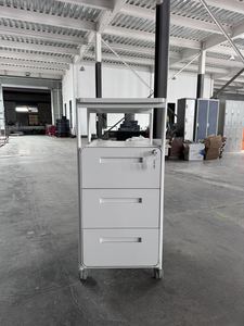 Hiện đại 3-Drawer <span class=keywords><strong>movable</strong></span> kim loại lưu trữ tủ nhà văn phòng dưới bàn đồ nội thất cho hiệu quả nộp hồ sơ - Product Image 6
