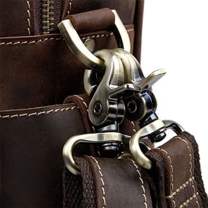 Bolso de viaje de negocios de Abogado de cuero genuino Vintage de fábrica, bolso de trabajo de mensajero, maletín para ordenador portátil de 15 pulgadas para hombres - Product Image 3