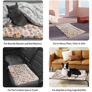 Peluche inverno soffice letto per cani pet dog cat sleeping mat autoriscaldante comfort peluche riscaldato pet bed tappetino riscaldante per cani - Product Image 5
