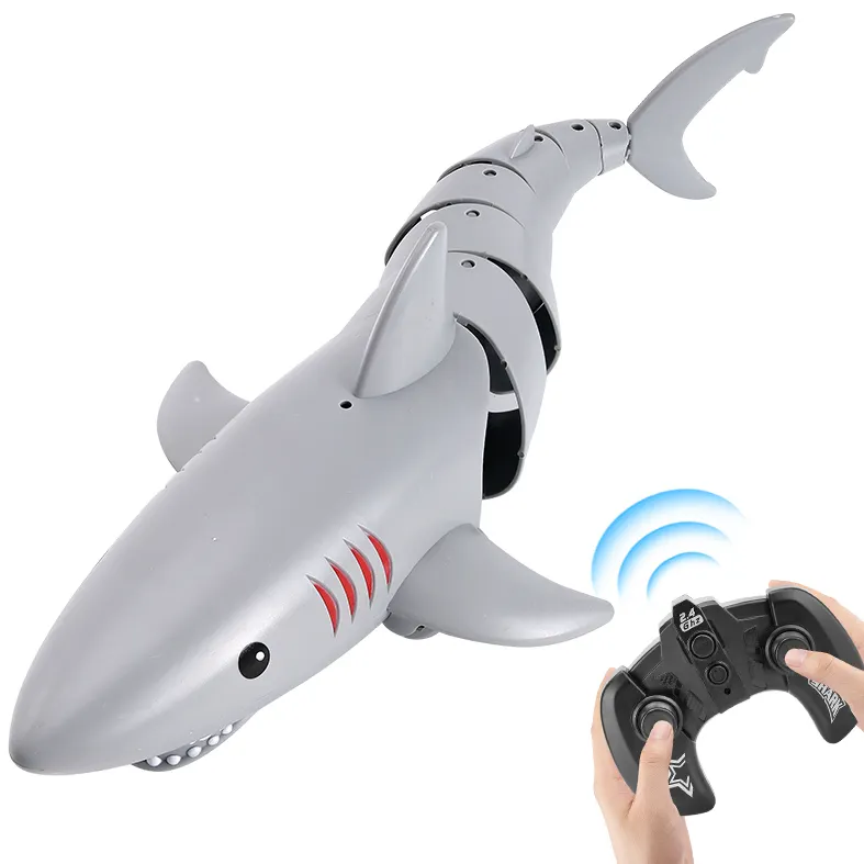 आर सी पानी पशु रोबोट जानवरों रोबोट स्विमिंग खिलौना बी/ओ खिलौने आर सी रिमोट कंट्रोल रोबोट शार्क ध्वनि के साथ