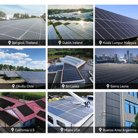 Fabricants de panneaux solaires de premier plan dans le monde Dix panneaux de niveau transparent Modules photovoltaïques PV Cellules