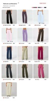 Pantalon évasé taille basse extensible et doux pour femme, idéal pour le yoga, le sport et la course, avec revers pliables, grandes tailles, personnalisable pour tous les sports