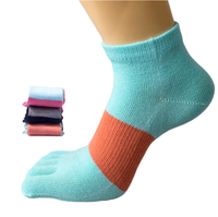 Chaussettes courtes pour femmes en coton respirant, cinq doigts, écologiques, coupe basse, pour usage quotidien et soin des pieds, avec logo personnalisé