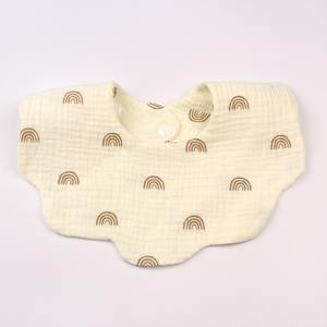 Celemek liur bayi baru lahir uniseks, Bib bayi menyerap Super untuk liur dan tumbuh gigi, warna Solid dapat disesuaikan 360 derajat Bib bayi - Product Image 2