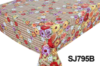 Mantel de Plástico Redondo Rectangular Personalizado, Impermeable y Resistente al Aceite, con Logotipo, Diseño Floral Colorido, Rollo de Mantel para Año Nuevo