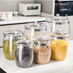 Cao rõ ràng giá rẻ Nhựa kẹo Jar số lượng lớn thực phẩm lưu trữ container cho nhà bếp - Product Image 3