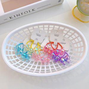 Coleteros de Pelo con Lazo de Sinfonía al por Mayor, Color Caramelo, Accesorios para el Cabello de Niña, 2 Piezas, Banda Elástica para el Cabello, Lazo Dulce para el Cabello de Niña - Product Image 3