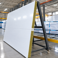 Panneau sandwich en laine de roche avec bordure en acier PU XiangYi - Résistant au feu, design industriel, dimensions personnalisées pour entrepôt extérieur