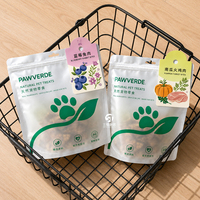 Sacs d'emballage pour aliments pour chats givrés semi-transparents de 100g, 250g, 500g, personnalisés en Thaïlande, avec fermeture éclair et logo imprimé numériquement