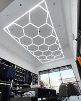 Barre lumineuse LED en nid d'abeille pour atelier HanYin, éclairage de lavage, plafond, garage, éclairage LED automobile